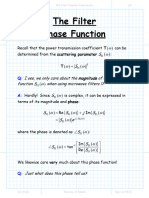 The Filter Transfer Function