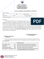 Spnhs Homeroom Guidance Learner Development Assessment