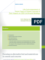 Life Cycle Assessment of Different Types of Cement Concrete