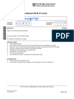 Cambridge International AS & A Level: BIOLOGY 9700/43