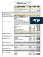 A2 Mocks Datesheet 2023