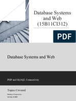 L 22 PHP and MySQL Connectivity