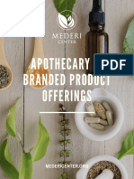 Mederi Center Apothecary Offerings 2022 - SM