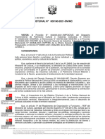 Resolución Ministerial 190-2021-DM-MC