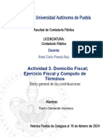 Actividad 3. Domicilio Fiscal Ejercicio Fiscal y Computo de Términos