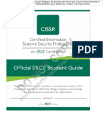 CISSP Official (ISC) 2 Student Guide 6th Edition