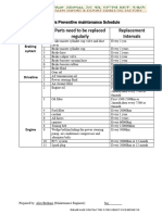 SuzukiAlto Preventive Maintenance Schedule