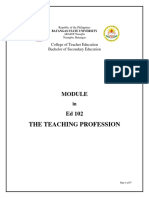 Module - Ed 102 - The Teaching Profession