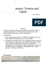 Biochemistry - Protein and Lipids