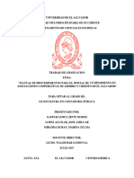 Manual de Procedimientos para El Oficial de Cumplimiento en Asociaciones Cooperativas de Ahorro y