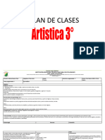 Plan de Clase Semanal Artistica