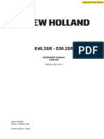 New Holland E40.2SR E50.2SR Mini Crawler Excavators Service Repair Manual