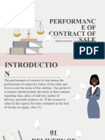 Chapter 17 Performance of Contract of Sales