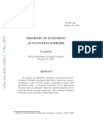 Geometry of Scattering at Planckian Energies