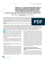 Salanova Martínez y Llorens (2014) UNA MIRADA MÁS "POSITIVA" A LA SALUD OCUPACIONAL en Tiempos de Crisis