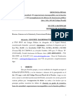 Formula Denuncia para Sorteo de Juzgado - Averiguacion de Delito - Ignacio Agustin Torres - Gobernador de Chubut - Chantaje en Grado de Tentativa - 26.02.2024