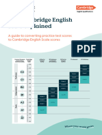 Converting Practice Test Scores To Cambridge English Scale Scores