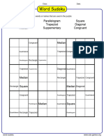 Grade 9 Sudoku