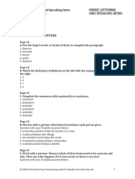 Geography: Inside Listening and Speaking Intro Unit 2 Answer Key