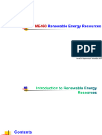 Lecture 2 - ME460 Renewable Energy Resources