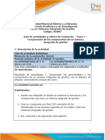 Guia de Actividades y Rúbrica de Evaluación - Unidad 1 - Tarea 1 - Comprender Los Componentes de Un Sistema Integrado de Gestión