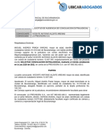 Solicitud de Audiencia de Conciliación Extrajudicial