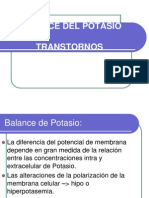 Balance Del Potasio - Alteraciones