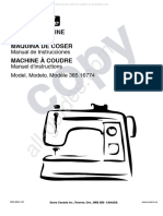 Kenmore 385.16774 Sewing Machine Instruction Manual