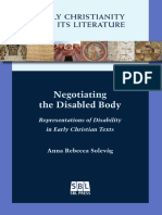 Negotiating The Disabled Body: Early Christianity and Its Literature