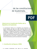 Historia de Las Constituciones de Guatemala