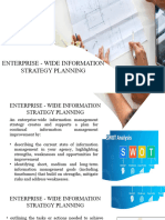 Enterprise Wide Information Strategy Planning