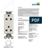 Ficha Tecnica Tomacorriente - 5825-w Levinton