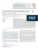 How Do Front of Pack Nutrition Labels Affect Healthfulness Perception of Foods Targeted at Children? Insights From Brazilian Children and Parents.