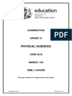 2018 FS PhySci GR 10 Jun Exam Eng