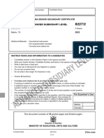 As - Mathematics Paper 2 8227-2 - First Proof 24.05.2022