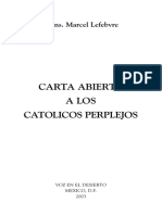 Carta Abierta A Los Católicos Perpejos (Monseñor M. Lefebvre)