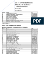 Lista Sorteado Lista Espera 2023