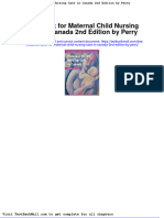 Full Download Test Bank For Maternal Child Nursing Care in Canada 2nd Edition by Perry PDF Full Chapter