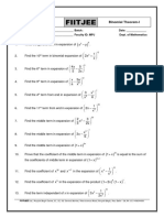 Binomial Theorem-I