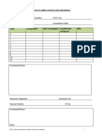 G22.1 Monitor Procedures To Safely Control Work Operations.