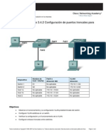 Configuración de Puertos Troncales y Vlan