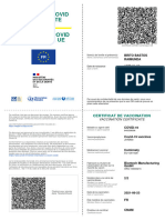 Attestation Vaccination Covid