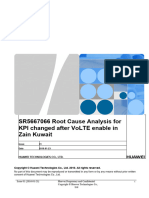 SR5667066 Root Cause Analysis For KPI Changed After VoLTE Enable in Zain Kuwait