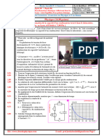 Devoir Surveillé #3 Semestre 1, 2BAC BIOF, SP Et SVT, 2019-2020, PR JENKAL RACHID, Révision, Chtoukaphysique