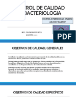 Control de Calidad Bacteriologia