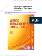 Dwnload Full Nursing Interventions and Clinical Skills 5th Edition Perry Test Bank PDF