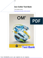 Dwnload Full Om 6th Edition Collier Test Bank PDF