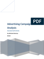 Advertising Campaigns Analysis Aerated Soft Drinks