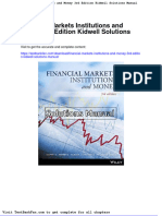 Dwnload Full Financial Markets Institutions and Money 3rd Edition Kidwell Solutions Manual PDF