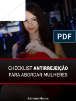 Check List Antirrejeio para Abordar Mulheres